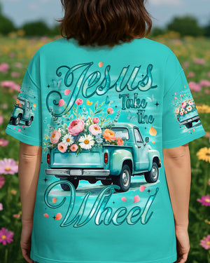 Jesus Take The Wheel Women's All Over Print Shirt - Tyqy1109253