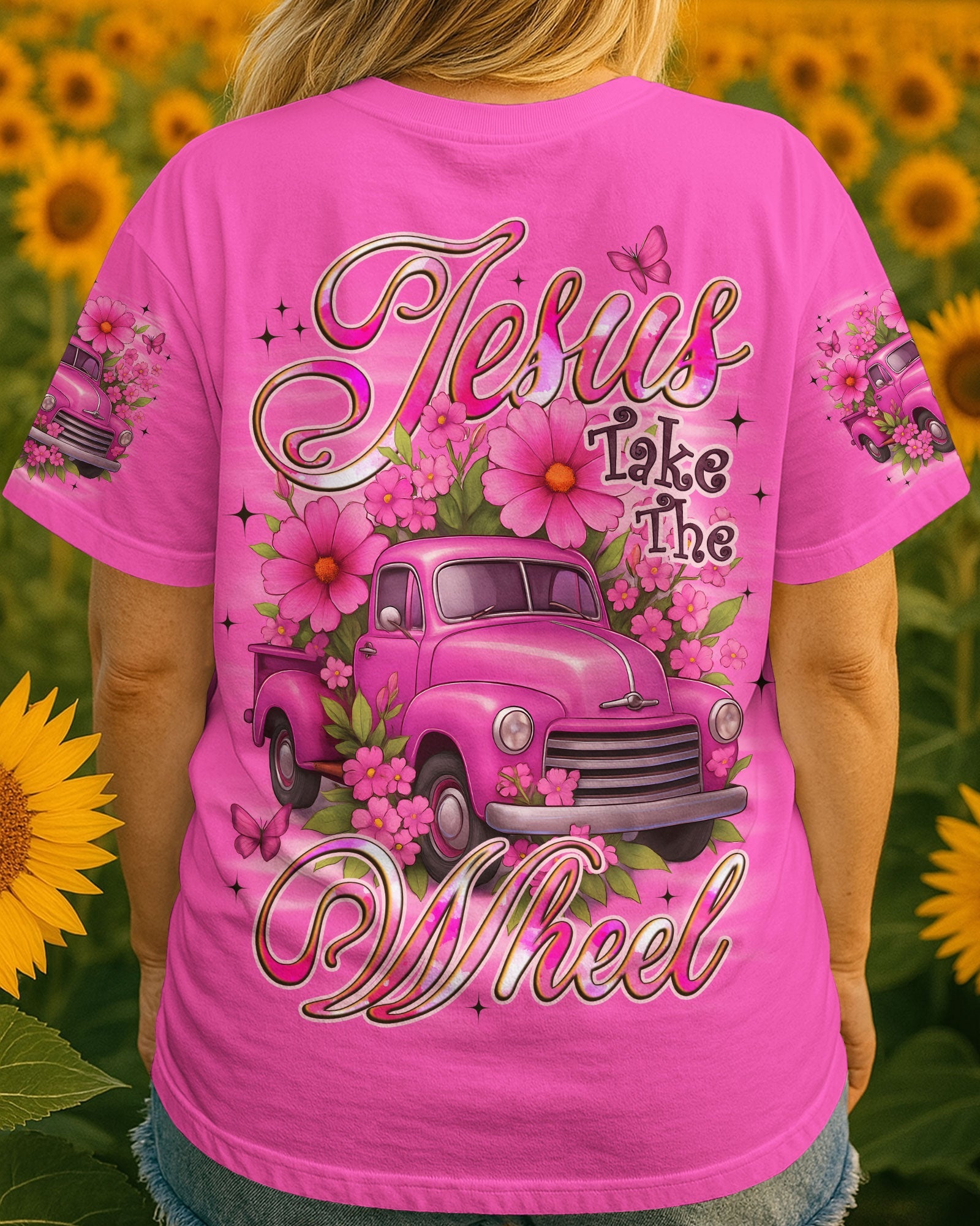 Jesus Take The Wheel Women's All Over Print Shirt - Tyqy0609253