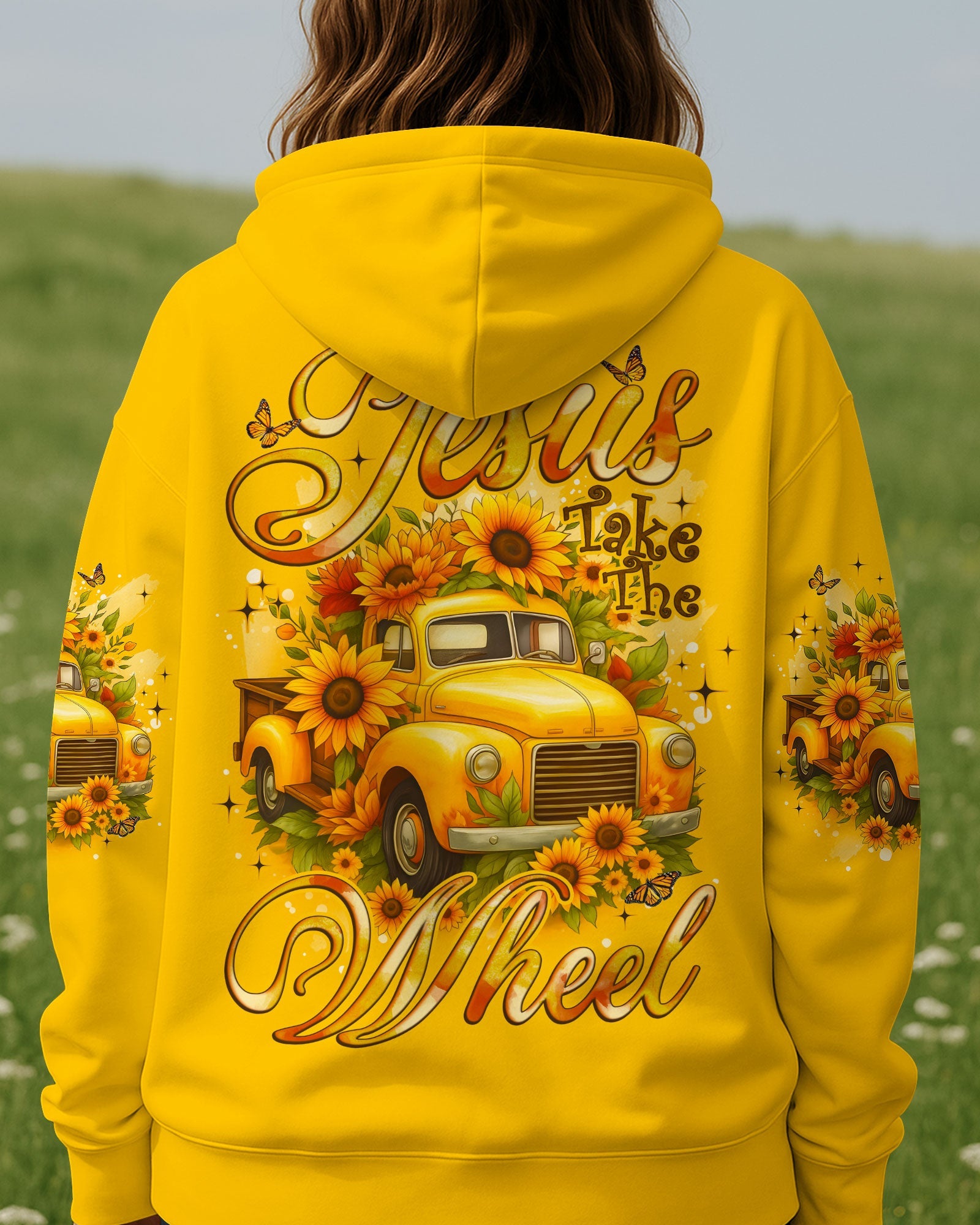 Jesus Take The Wheel Sunflowers Women's All Over Print Shirt - Tyqy0608254