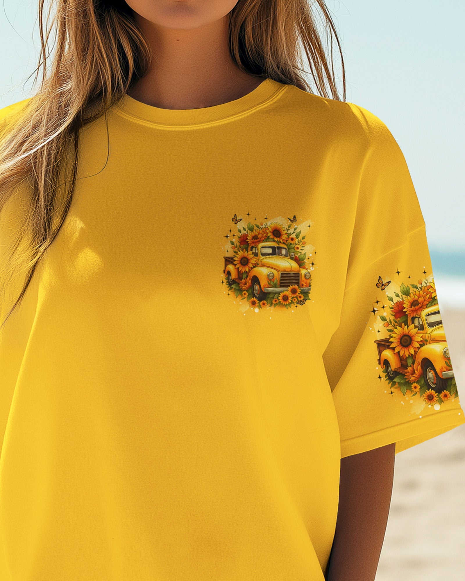 Jesus Take The Wheel Sunflowers Women's All Over Print Shirt - Tyqy0608254