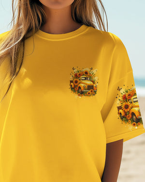 Jesus Take The Wheel Sunflowers Women's All Over Print Shirt - Tyqy0608254