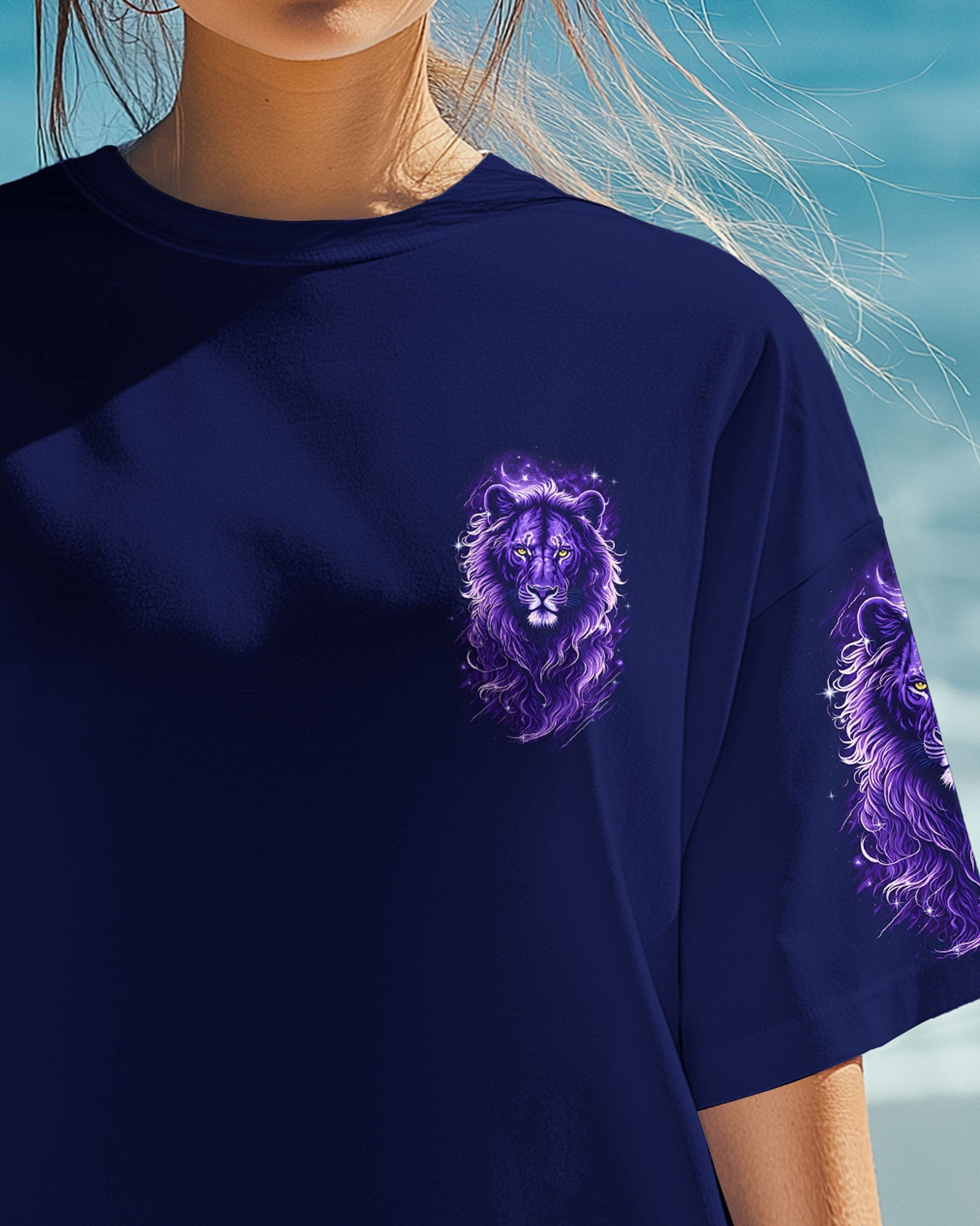 Blessed By God Loved By Jesus Lion Women's All Over Print Shirt - Tyqy3107252