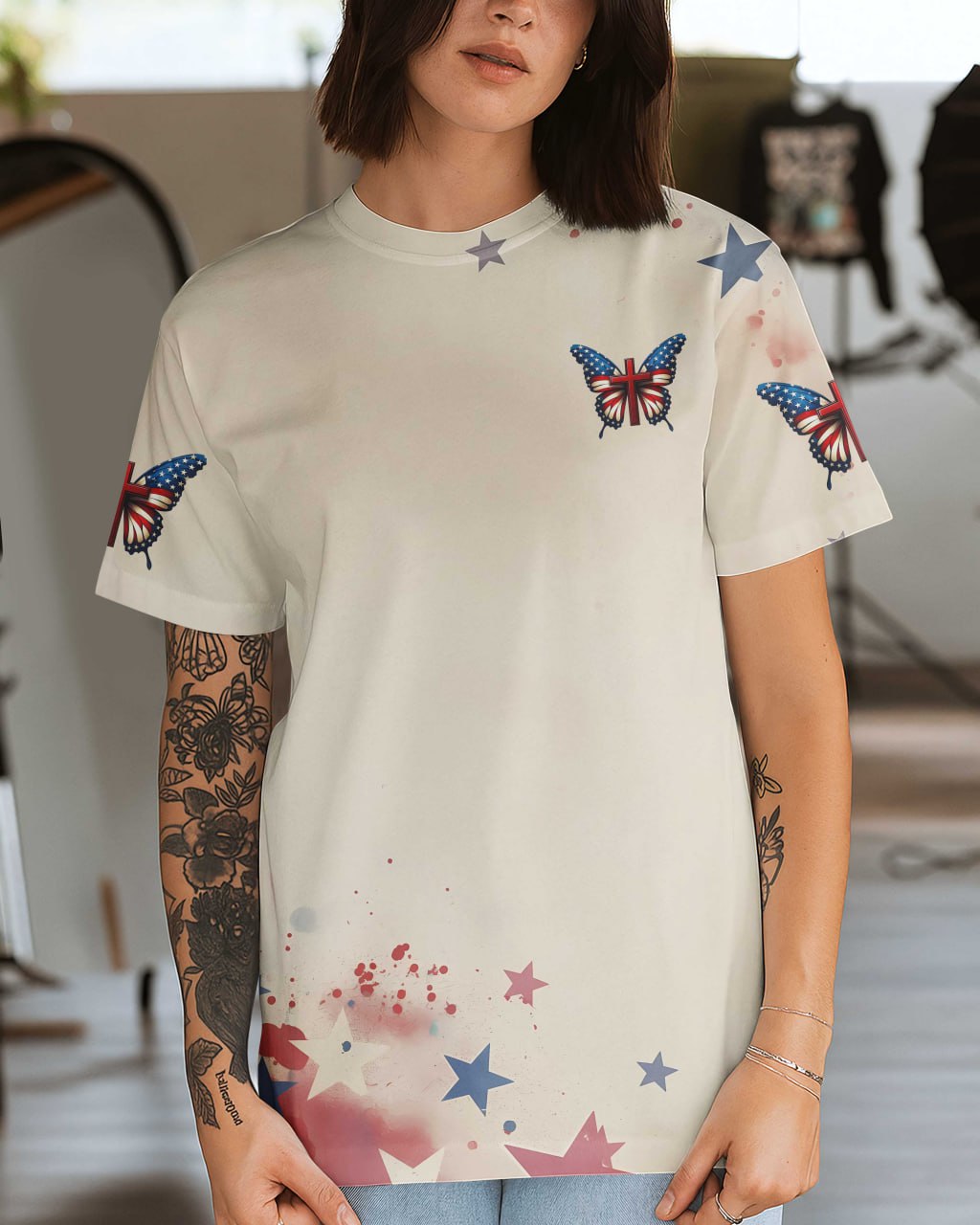 One Nation Under God All Over Print T-Shirt