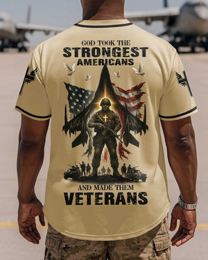 God Took The Strongest Americans All Over Print Jersey