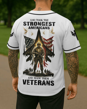 God Took The Strongest Americans All Over Print Jersey