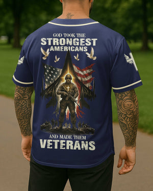 God Took The Strongest Americans All Over Print Jersey