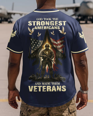 God Took The Strongest Americans All Over Print Jersey
