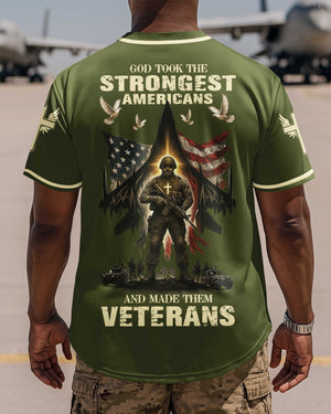 God Took The Strongest Americans All Over Print Jersey