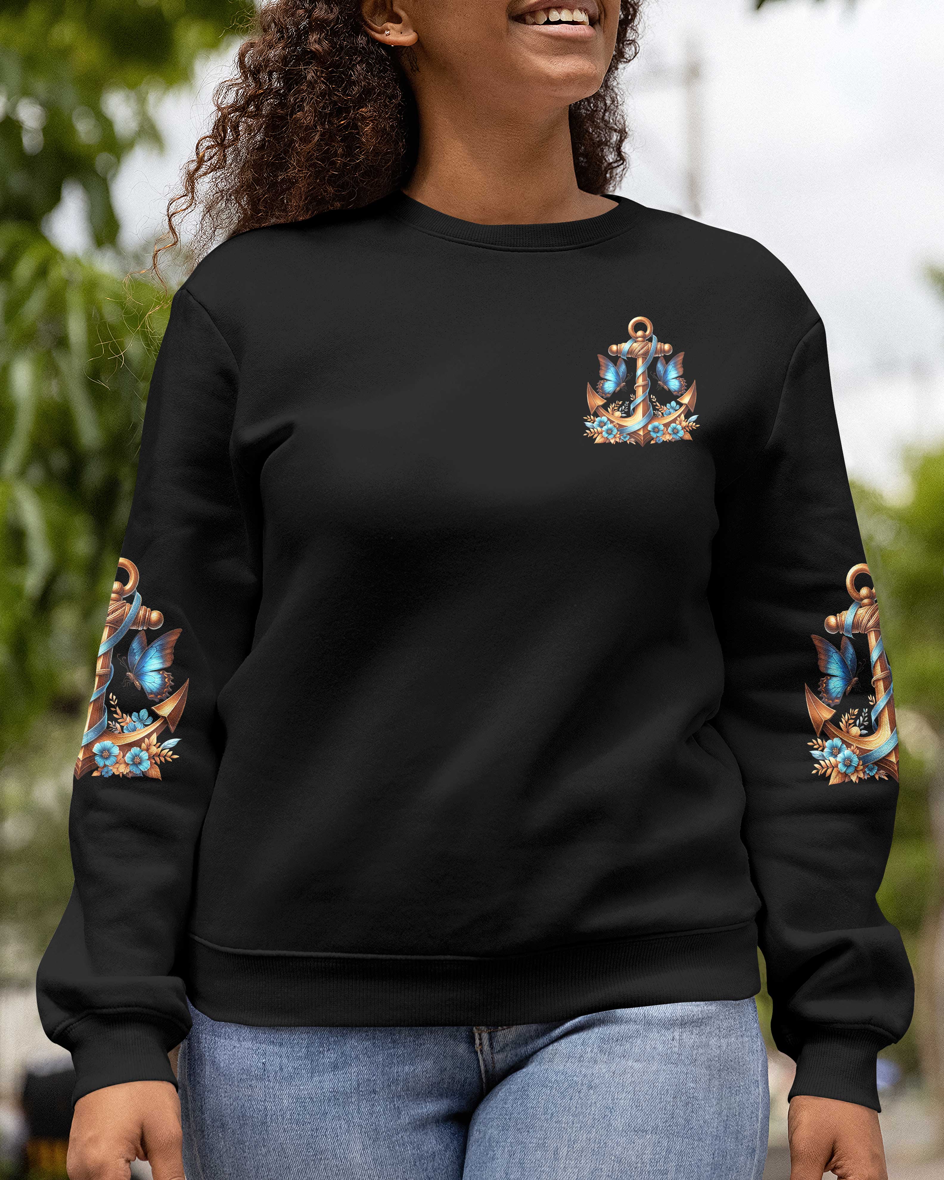 Jesus Is My Anchor All Over Print Sweater
