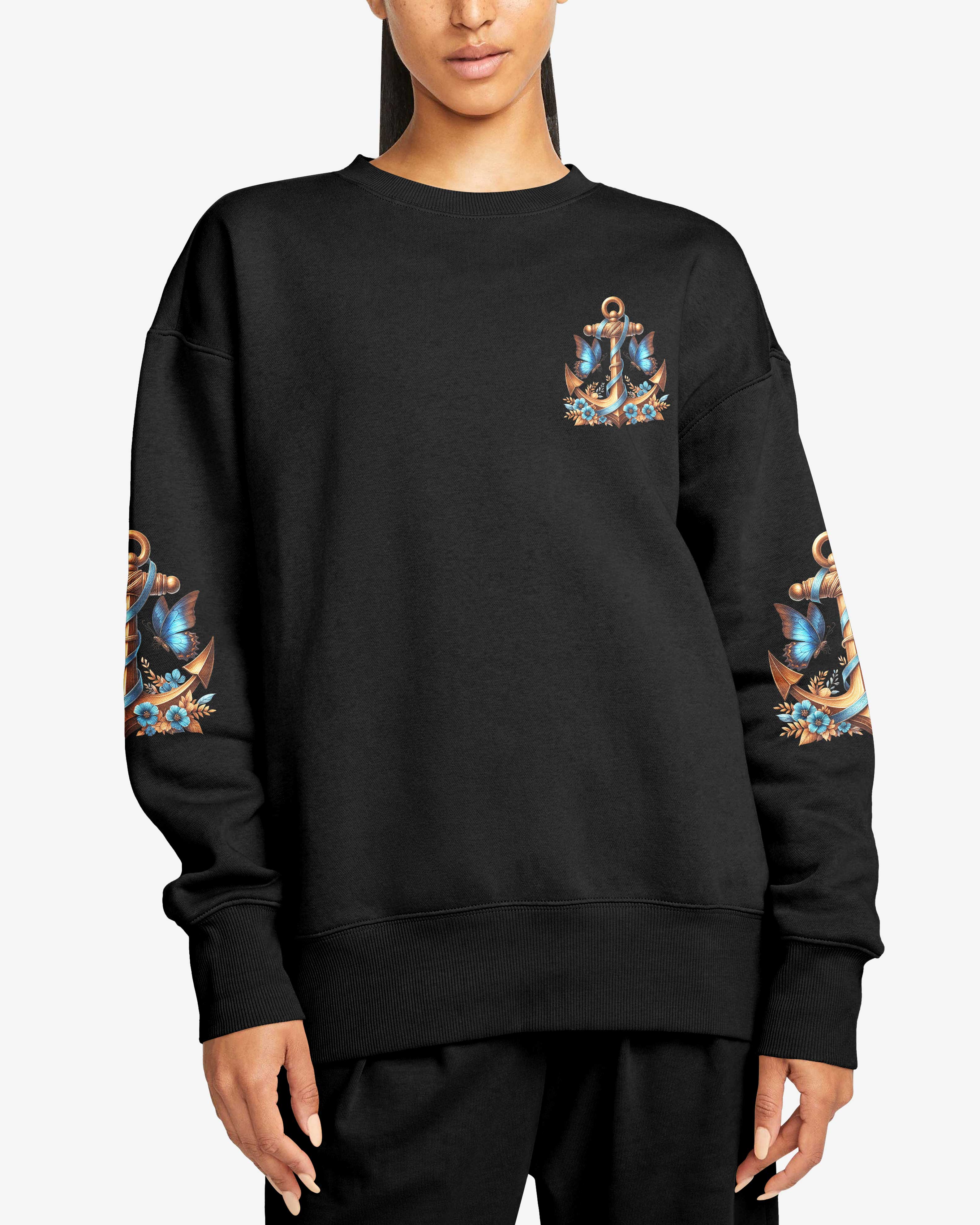 Jesus Is My Anchor All Over Print Sweater
