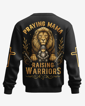 Praying Mama Raising Warriors All Over Print Sweater