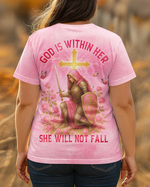 God Is Within Her All Over Print T-Shirt