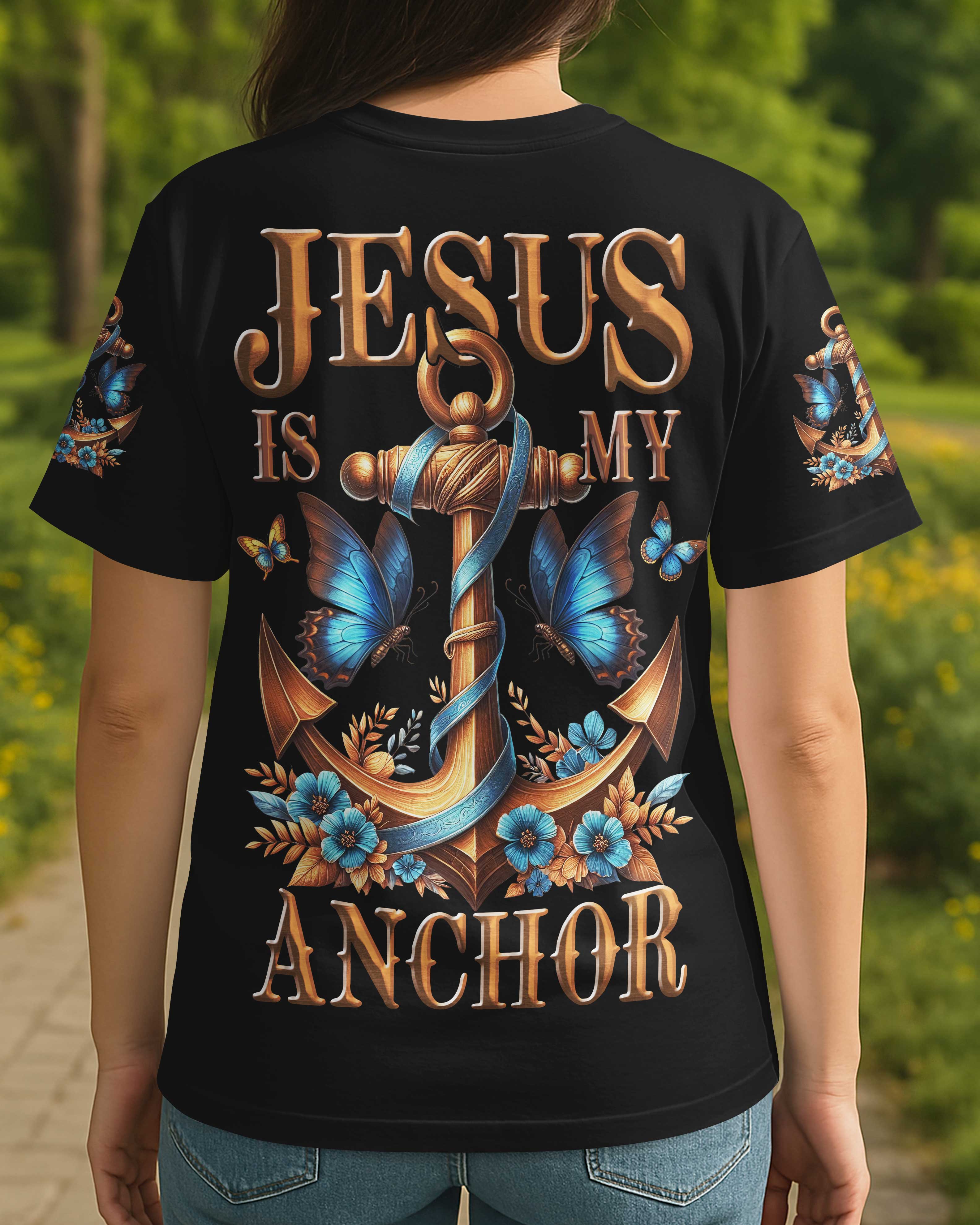 Jesus Is My Anchor All Over Print T-shirt