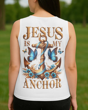 Jesus Is My Anchor V-neck Tank Top