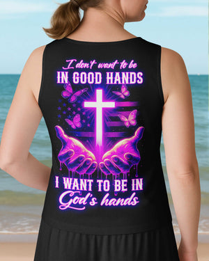 I Want To Be In God’s Hands All Over Print All Over Print V-neck Tank Top