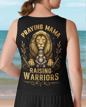 Praying Mama Raising Warriors V-neck Tank Top