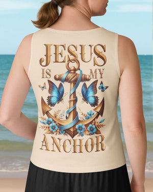Jesus Is My Anchor V-neck Tank Top