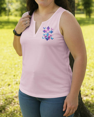 When Butterflies Appear V-neck Tank Top